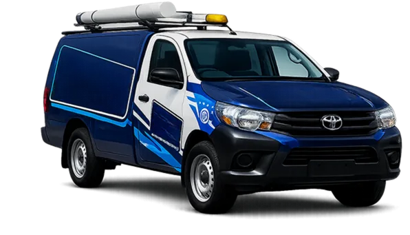 Service van parked on a Acacia Gardens street