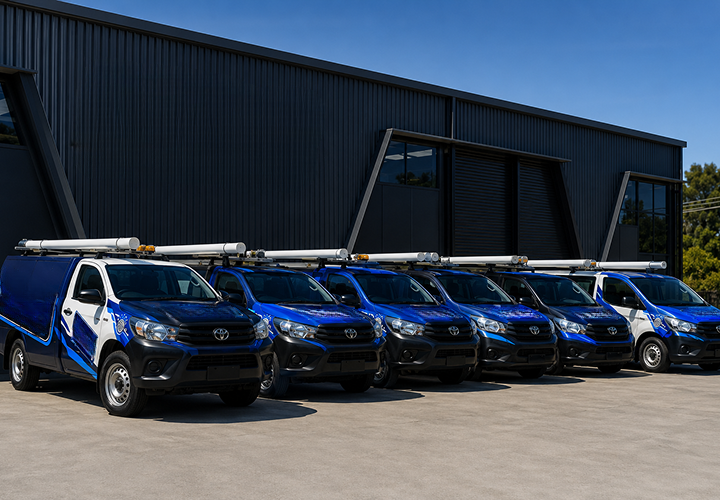 Fleet of Acacia Gardens Blocked Drains plumbing vans