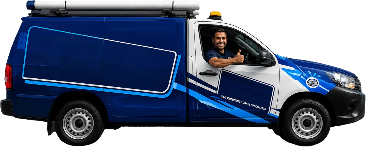Service van parked on a Acacia Gardens street
