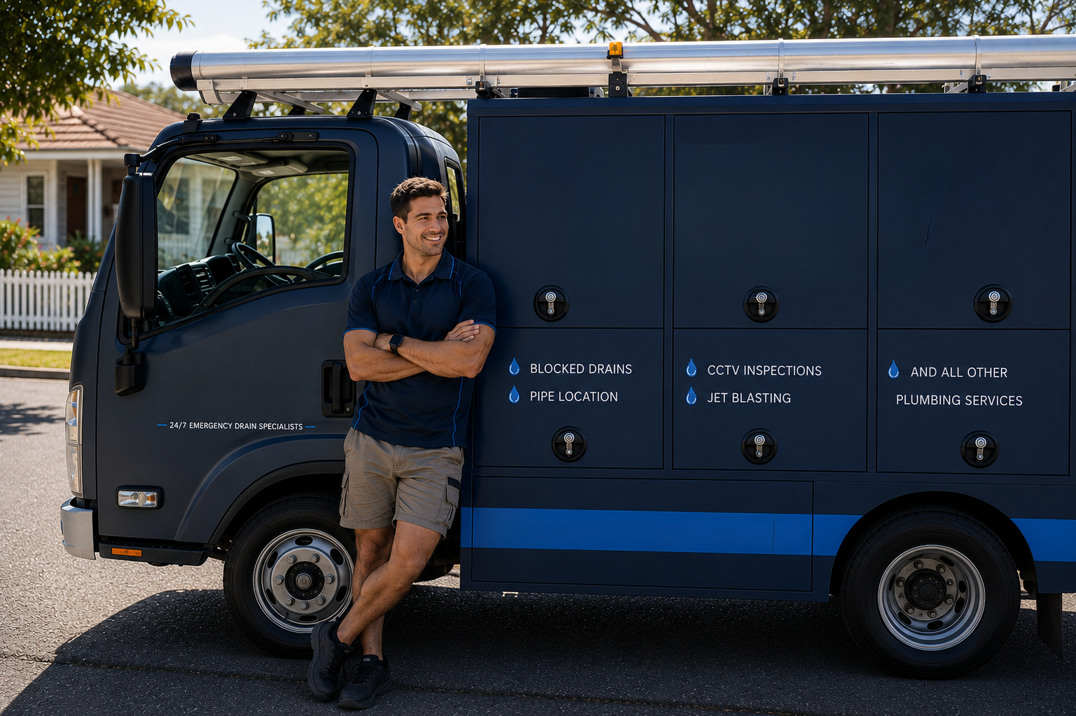 Plumber with Acacia Gardens Blocked Drains van